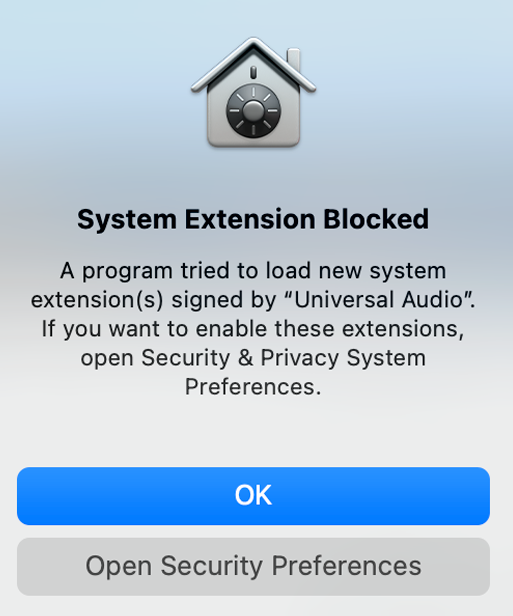 New macos extension blocked