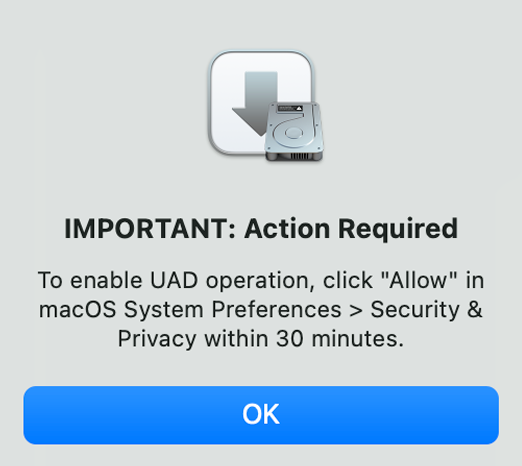 New macos installer action allow