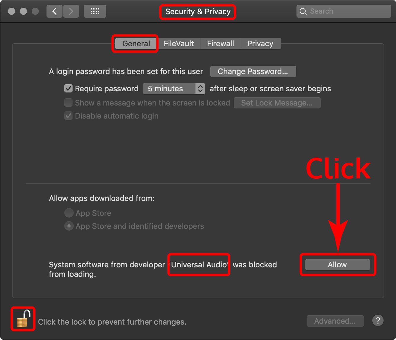 macos allow highlights