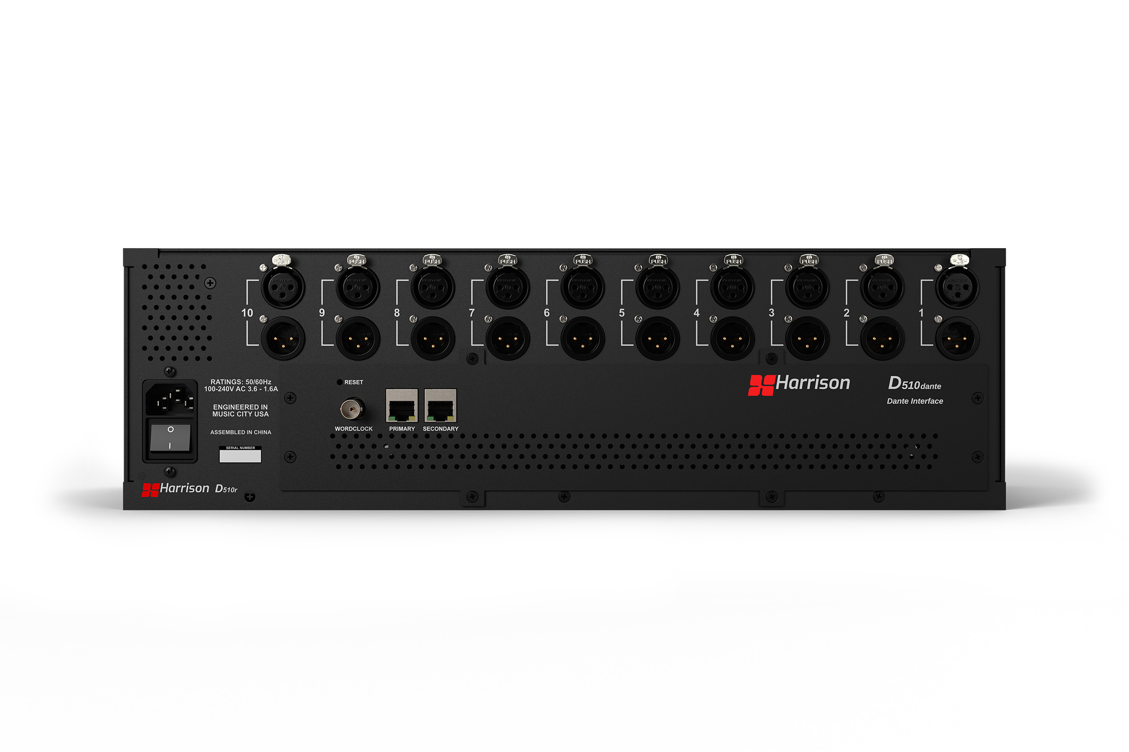 HARRISON AUDIO 723730XB2 HARRISON 500 RACK CON SCHEDA DANTE